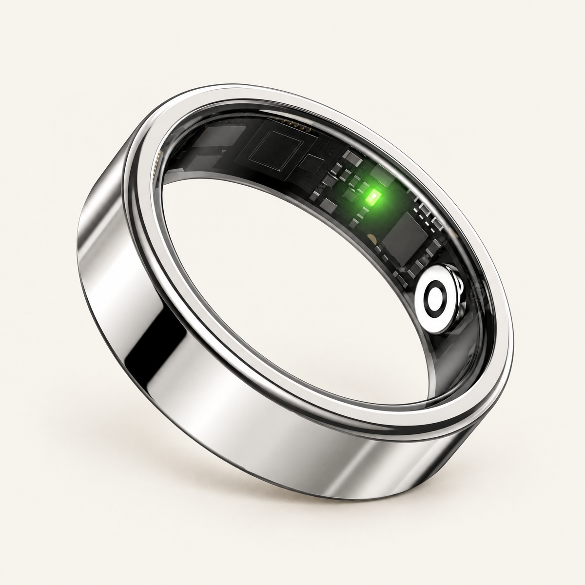 CIRCA smart ring, silver